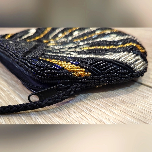 Gorgeous Black Vintage Shell Purse - Picture 7 of 14